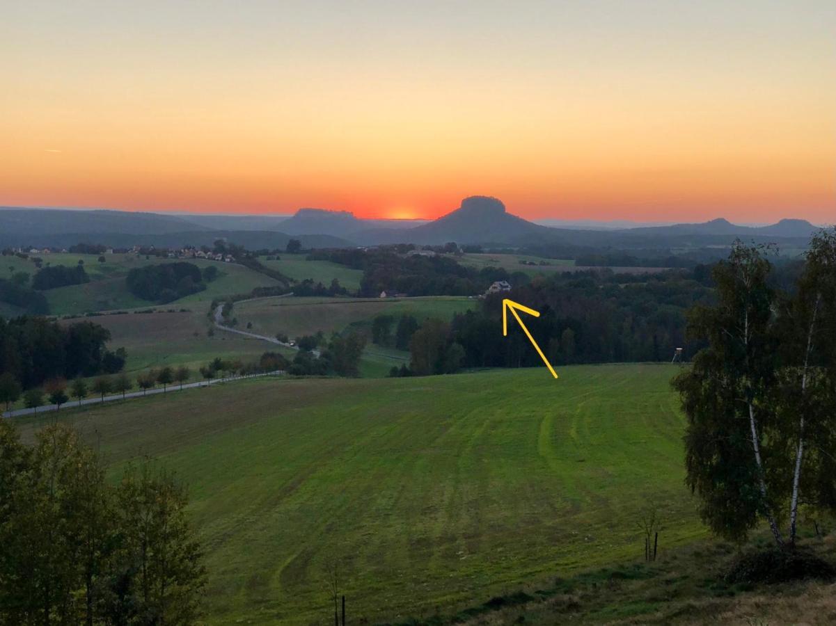 Auszeit Mit Weitblick In Der Saechsischen Schweiz - Kleiner Bauernhof Mit Tieren Und Wallbox Rathmannsdorf 外观 照片